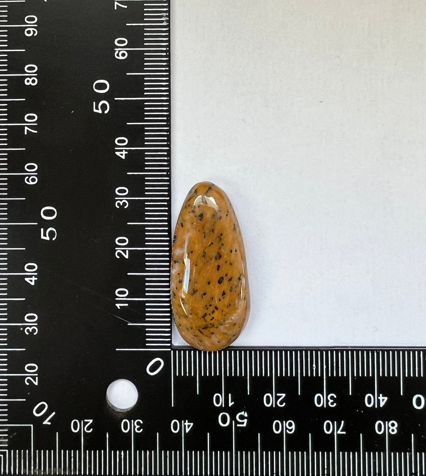 Dendrite Miel n°1 (3,3cm x 1,5cm) - Solyluna Macramé