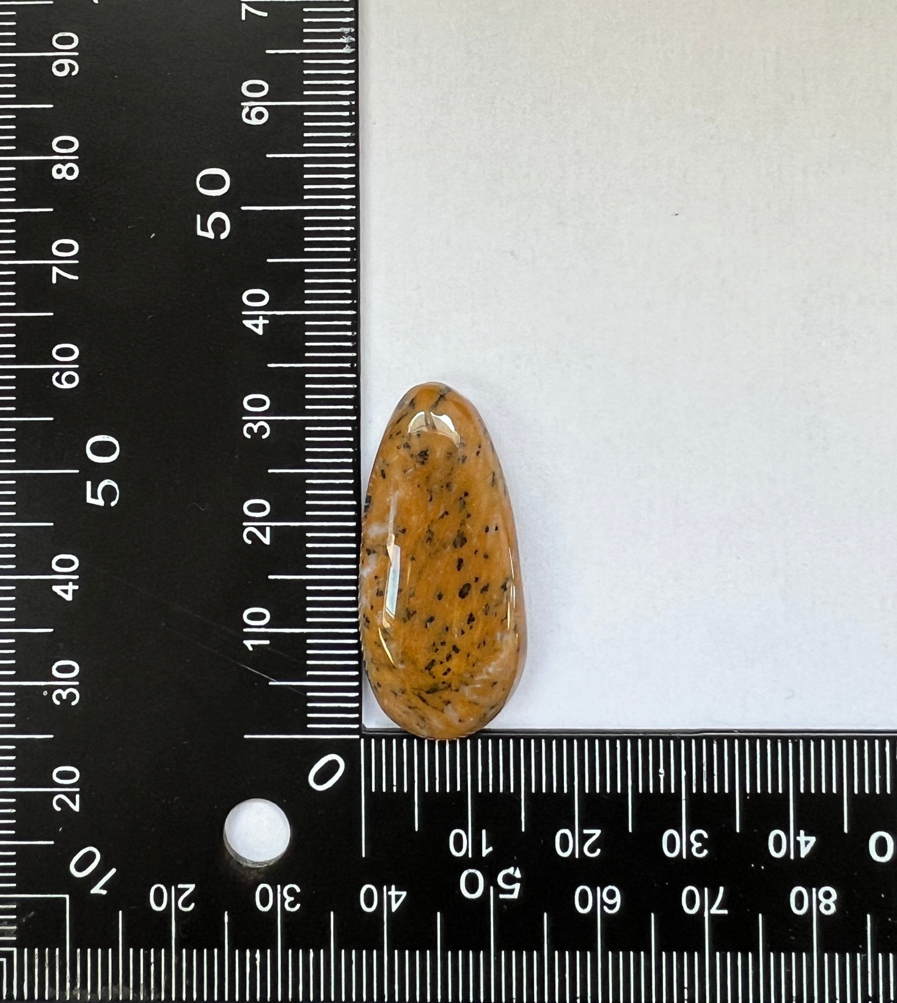 Dendrite Miel n°1 (3,3cm x 1,5cm) - Solyluna Macramé