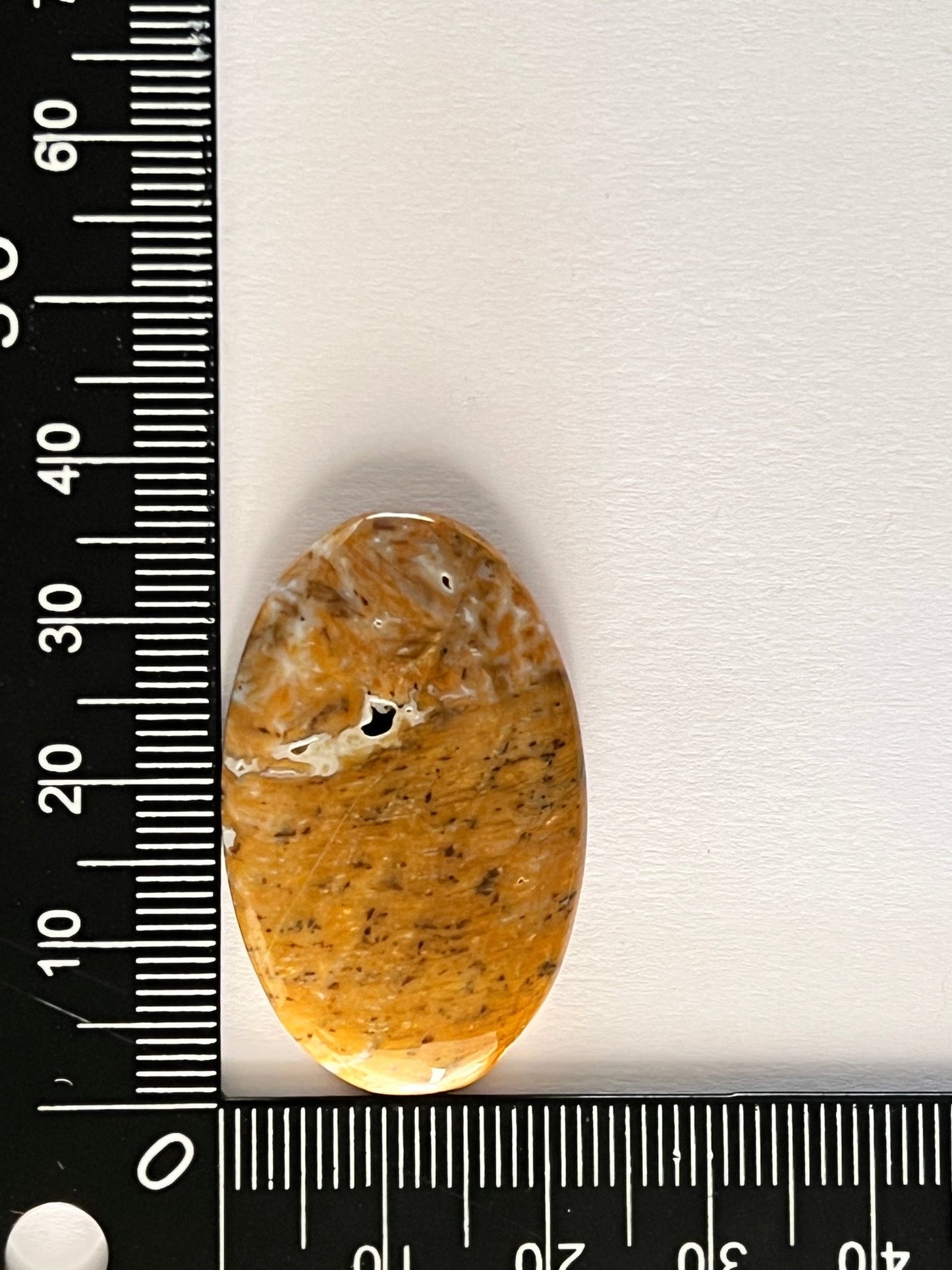 Dendrite Miel n°2 (3,5cm x 2,3cm) - Solyluna Macramé