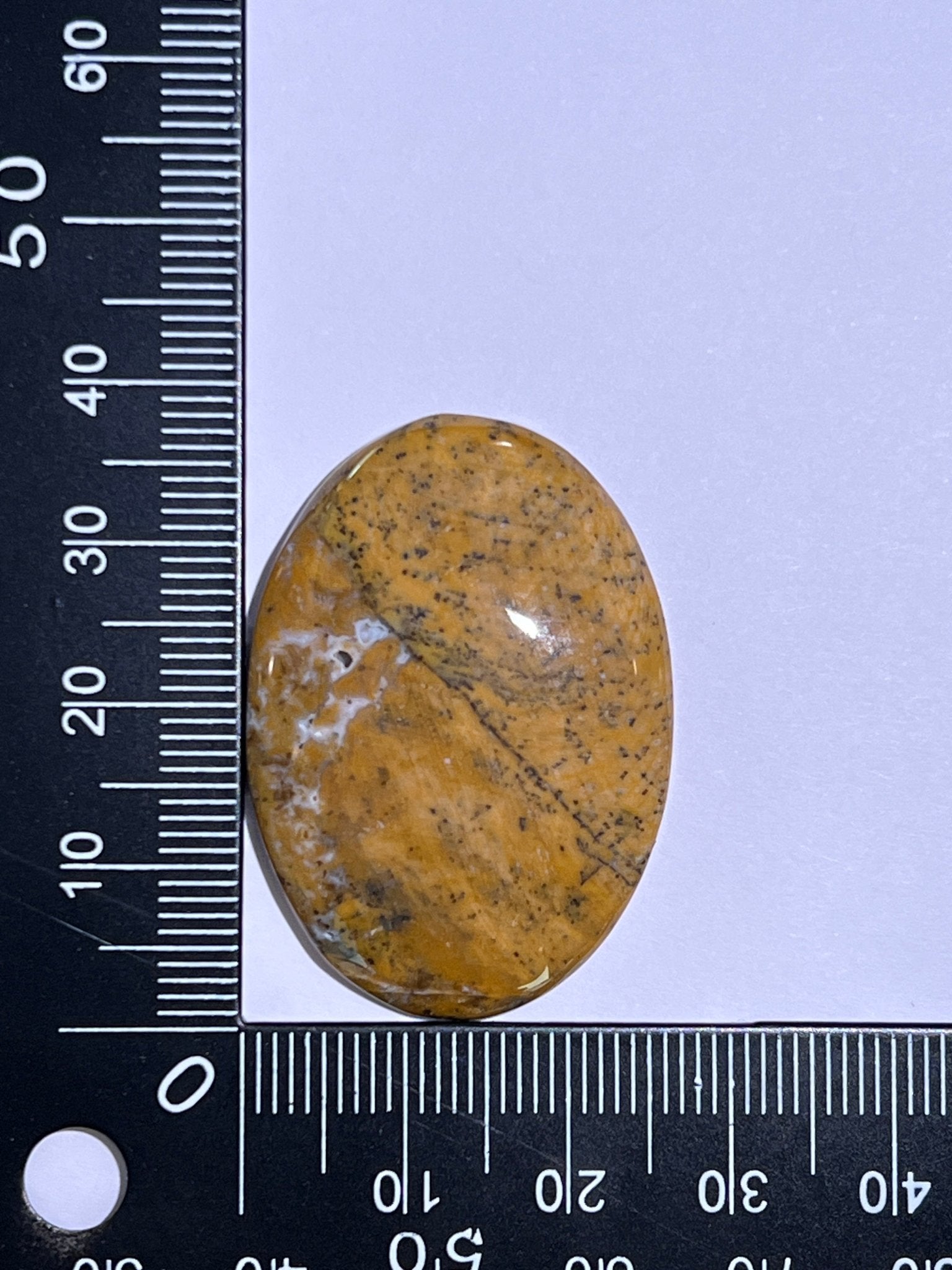 Dendrite Miel n°5 (3,8cm x 2,7cm) - Solyluna Macramé