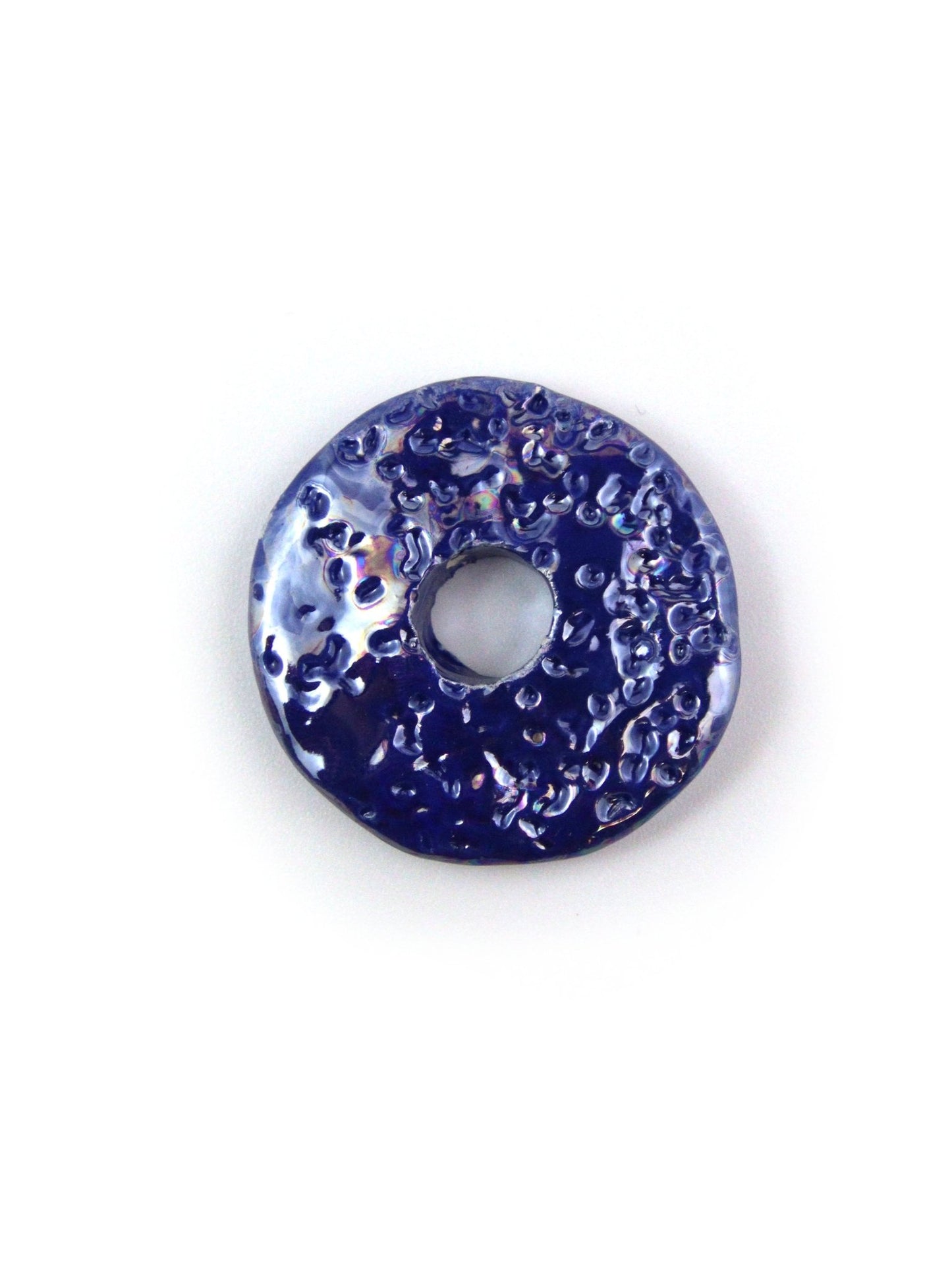 Donuts irrégulier en céramique émaillée - Solyluna Macramé