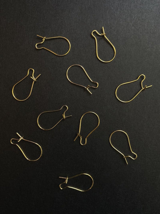 Dormeuses couleur or - Acier plaqué or 18K - Solyluna Macramé