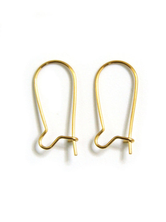 Dormeuses couleur or - Acier plaqué or 18K - Solyluna Macramé