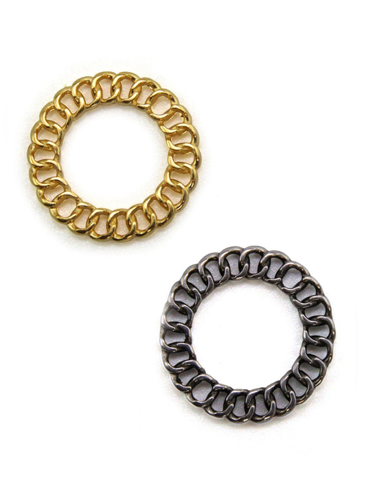 Estampe maillon de chaîne 20 mm - Solyluna Macramé