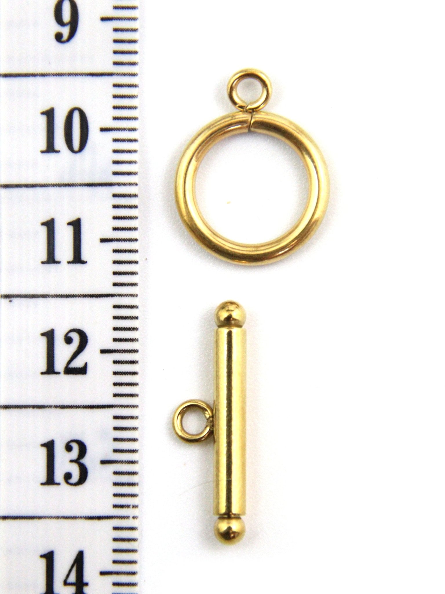 Fermoir - T rond en acier inoxydable 304 – 14 mm (barre 22 mm) - Solyluna Macramé