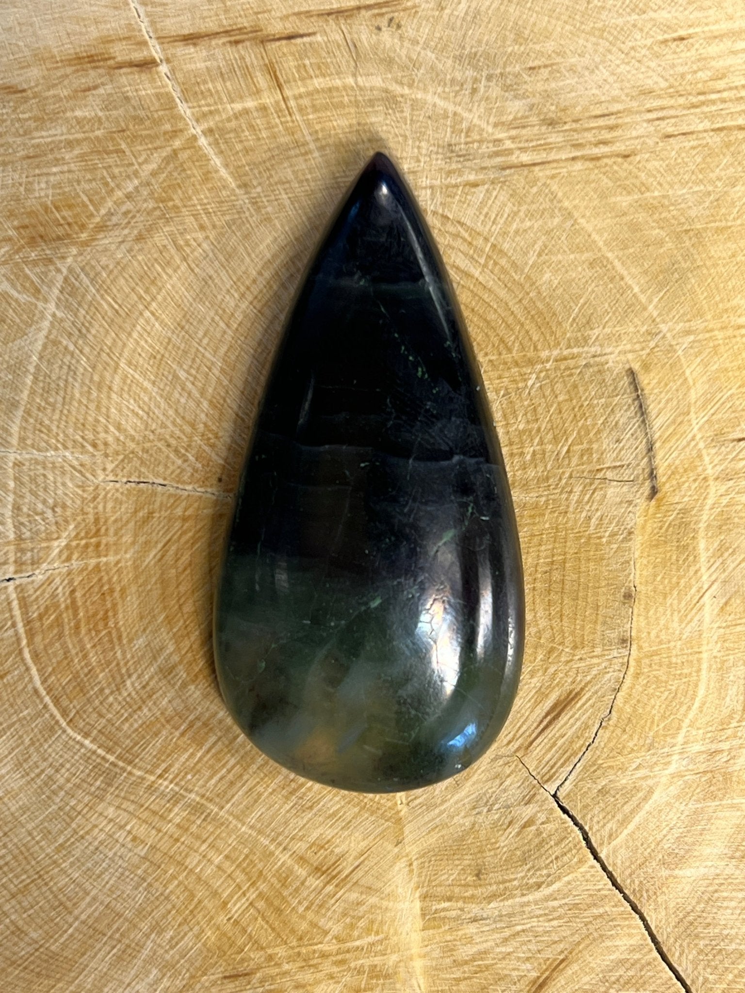 Fluorite n°1 (5cm x 2,4cm ) - Solyluna Macramé