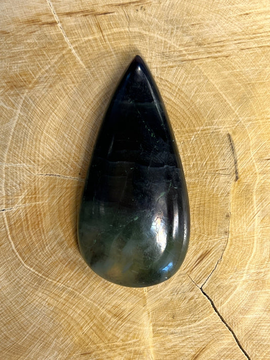 Fluorite n°1 (5cm x 2,4cm ) - Solyluna Macramé