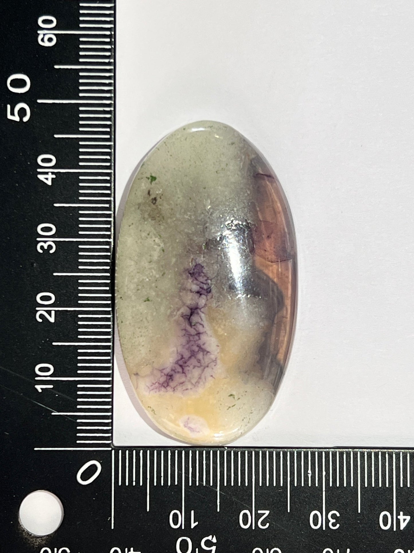 Fluorite n°2 (4,7cm x 2,6cm) - Solyluna Macramé