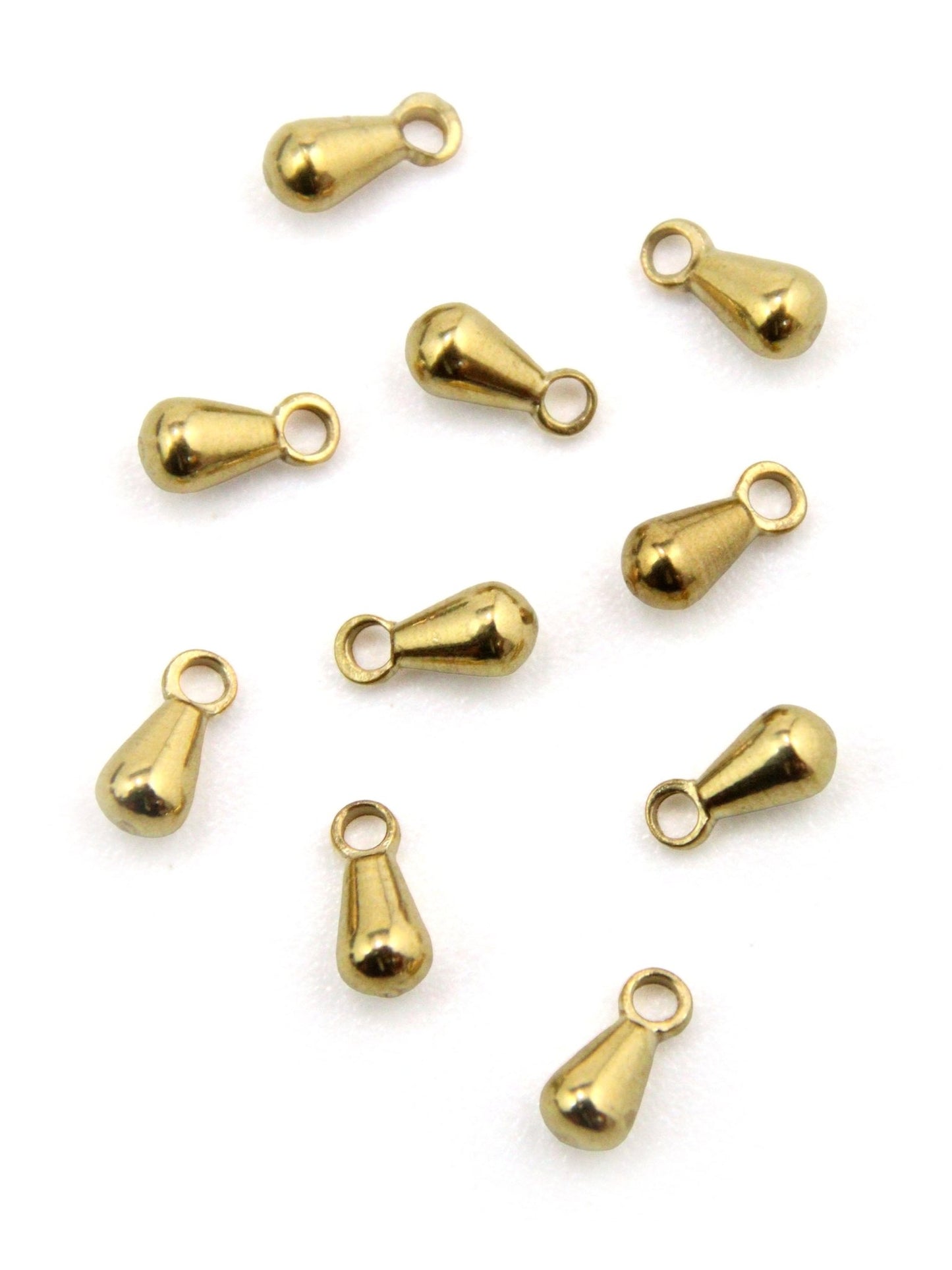 Gouttes laiton 4 mm - Solyluna Macramé