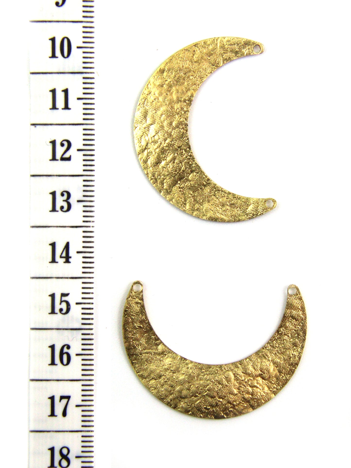 Grande Lune Martelée Laiton Doré 36mm
