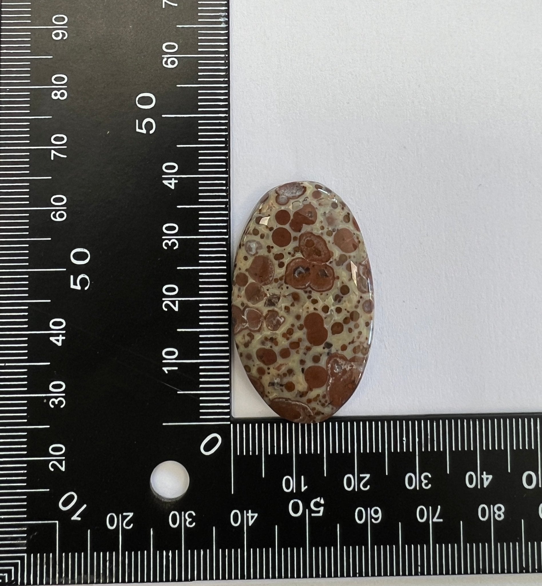 Jaspe Astéroïde n°2 (3,9cm x 2,4cm) - Solyluna Macramé