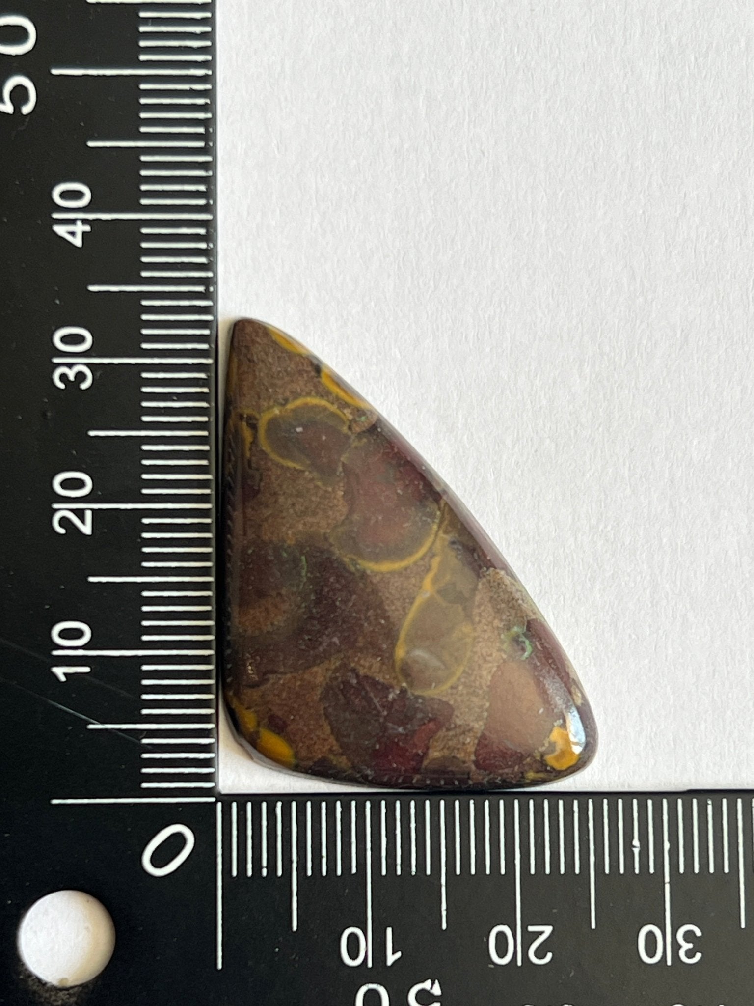 Jaspe Bambou n°3 (3,3cm x 2,7cm) - Solyluna Macramé