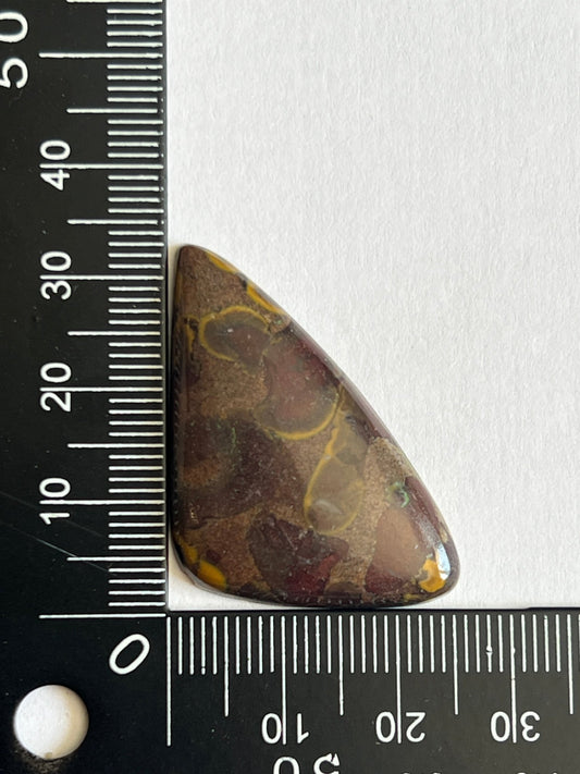 Jaspe Bambou n°3 (3,3cm x 2,7cm) - Solyluna Macramé