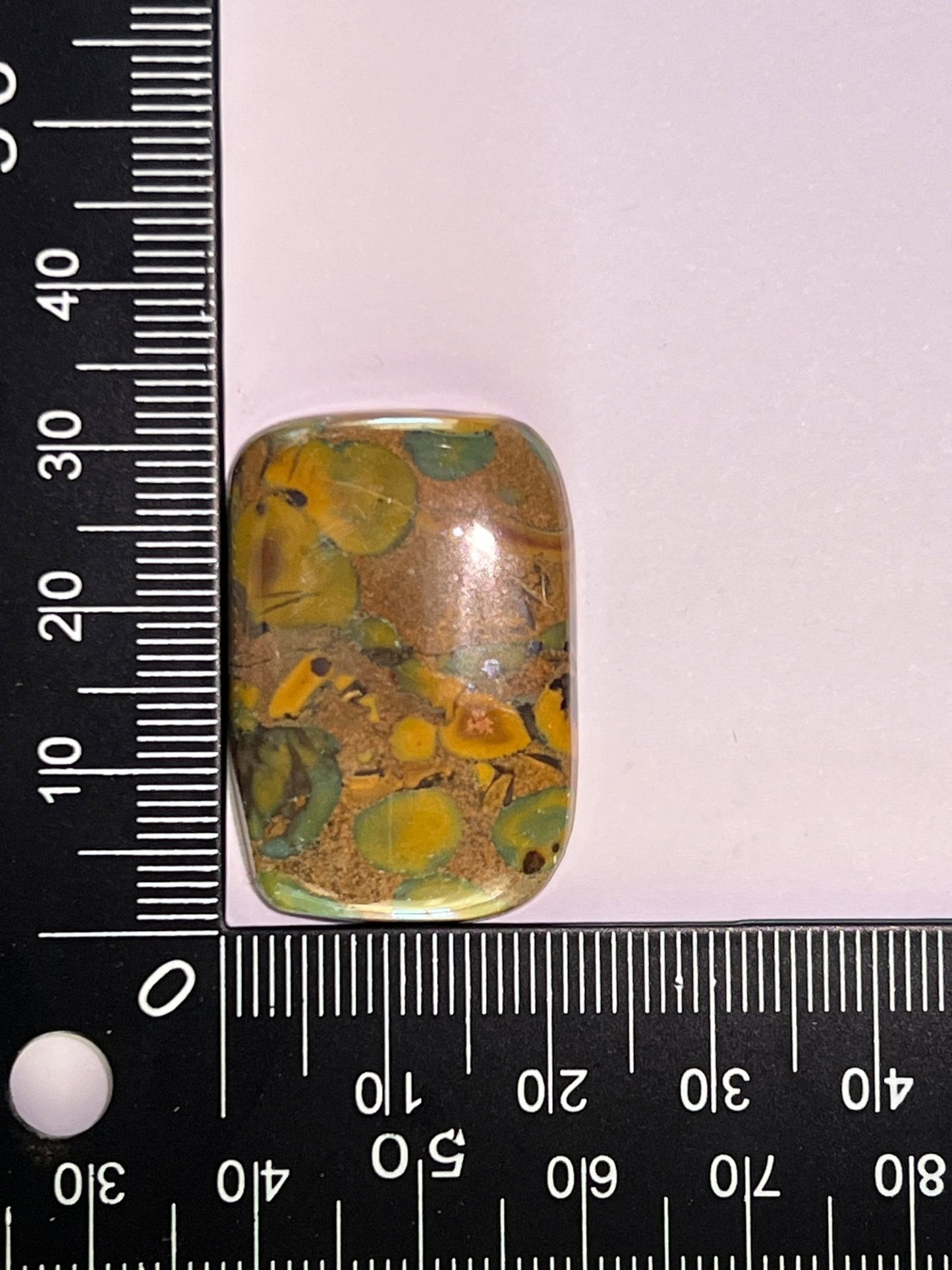 Jaspe Bambou n°1 (3,1cm x 2,2cm) - Solyluna Macramé