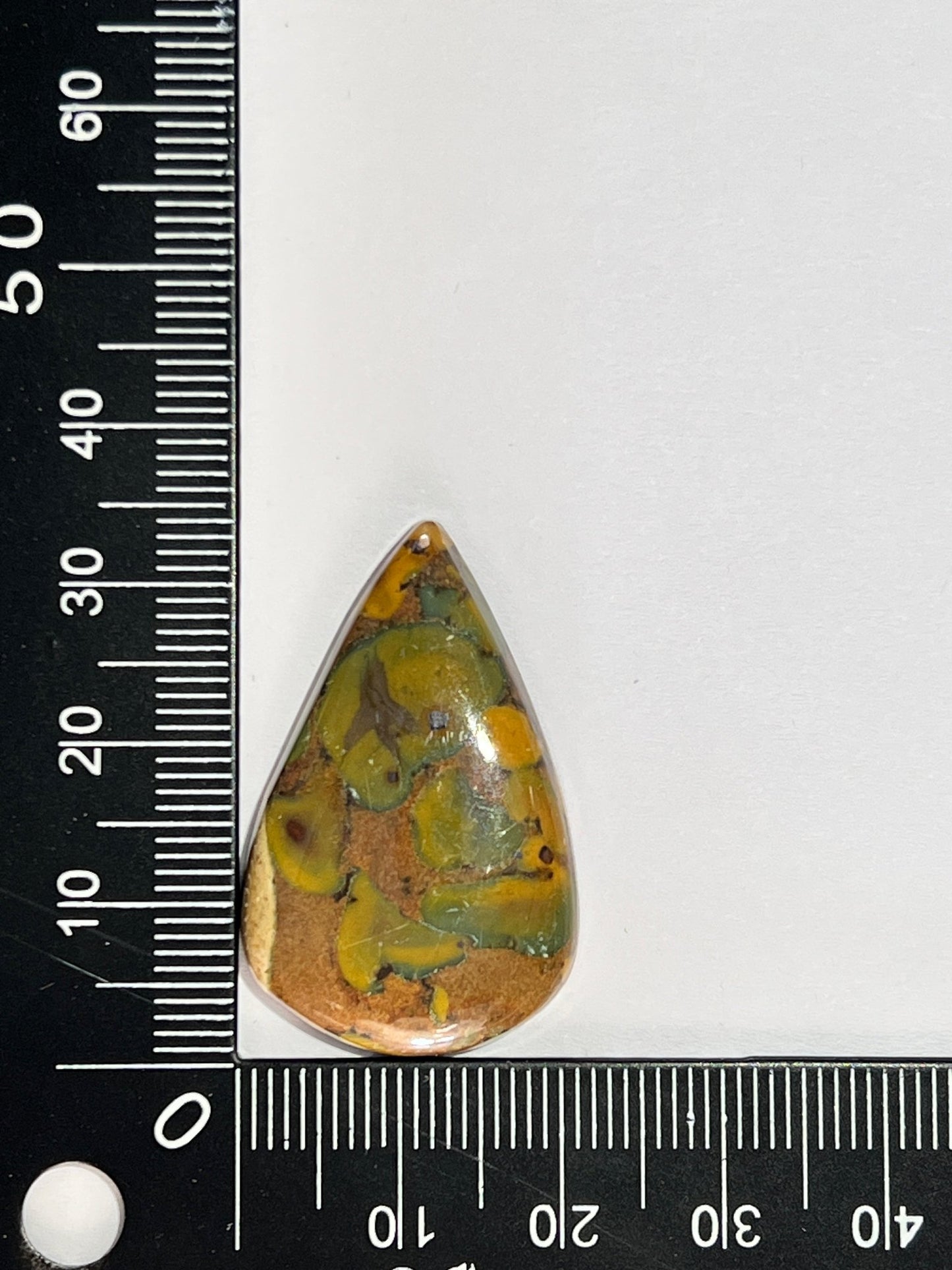 Jaspe Bambou n°3 (3,4cm x 2,1cm) - Solyluna Macramé