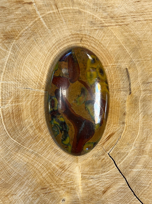 Jaspe Bambou n°3 (4,1cm x 2,4cm) - Solyluna Macramé