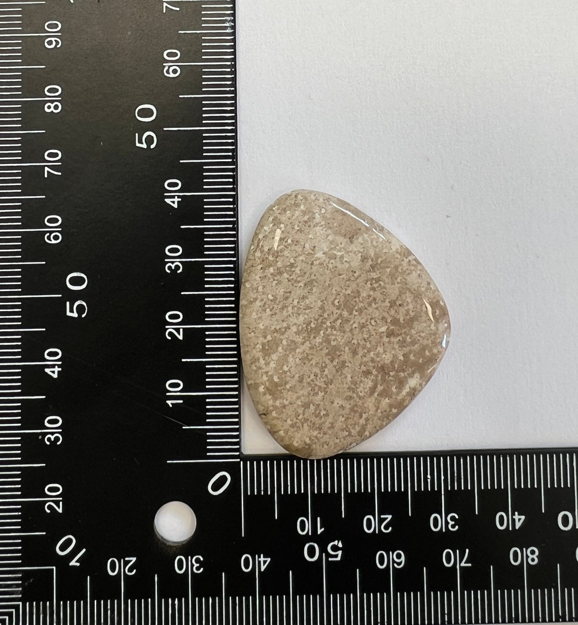 Jaspe Bois de Palmier n°2 (4cm sur 3,2cm) - Solyluna Macramé