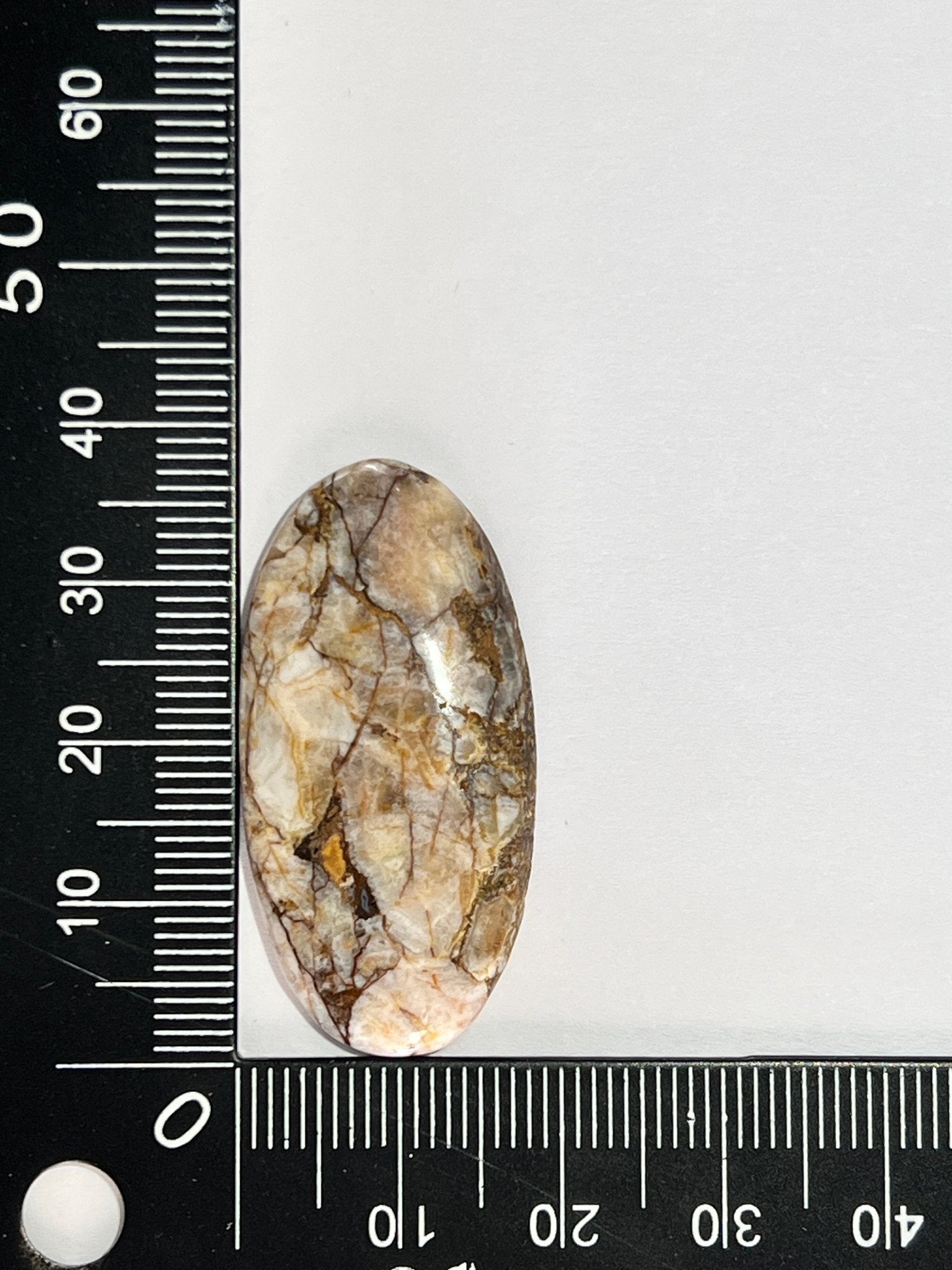 Jaspe Cheval Sauvage n°1 (3,8cm x 1,8cm) - Solyluna Macramé