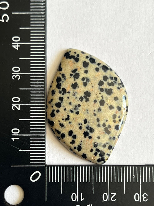 Jaspe Dalmatien n°4 (3,8cm x 2,6cm) - Solyluna Macramé