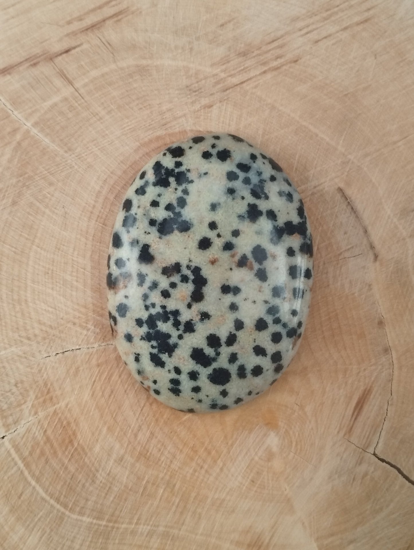 Jaspe Dalmatien n°3 (3,5cm x 2,5cm) - Solyluna Macramé