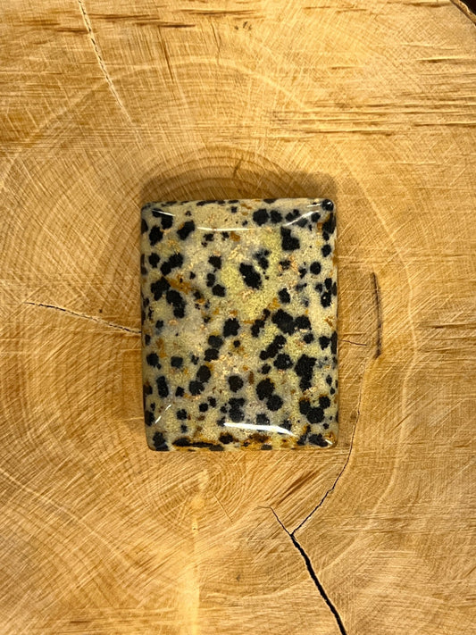 Jaspe Dalmatien n°3 (3cm x 2,4cm) - Solyluna Macramé