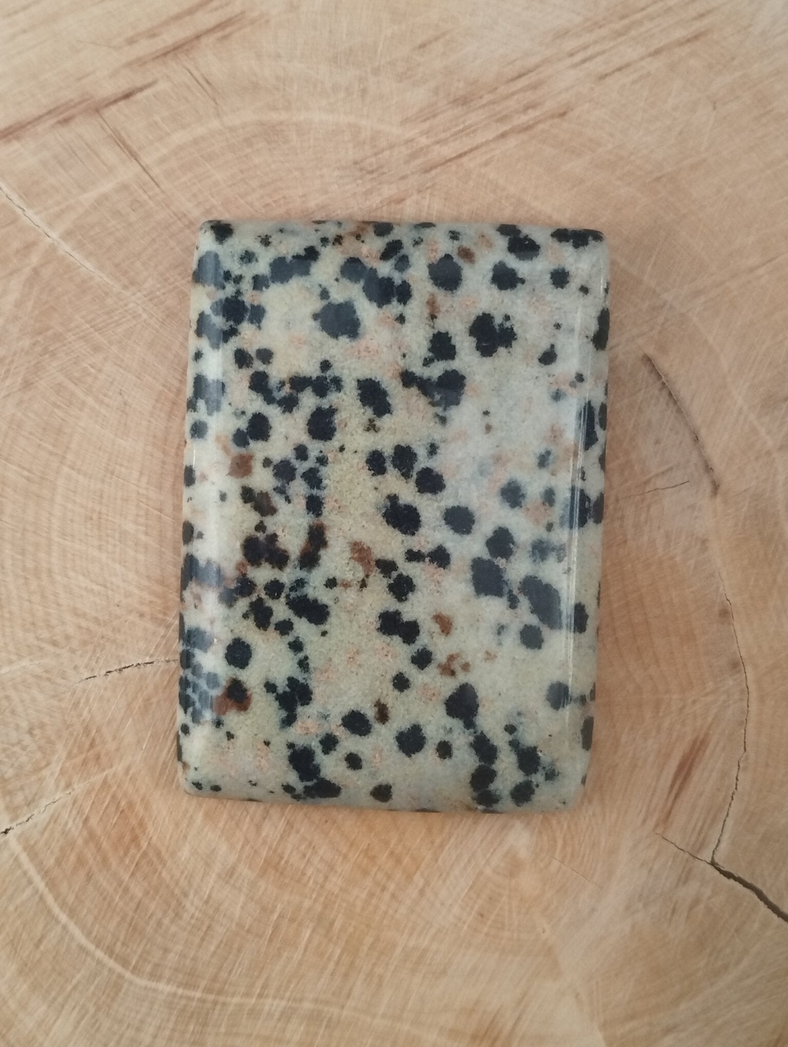 Jaspe Dalmatien n°5 (3,7cm x 2,7cm) - Solyluna Macramé