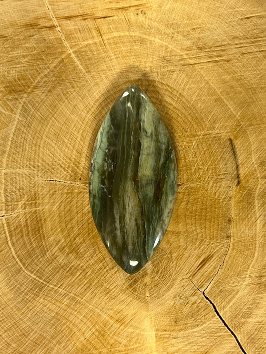 Jaspe Larsonite n°2 (4cm x 1,9cm) - Solyluna Macramé