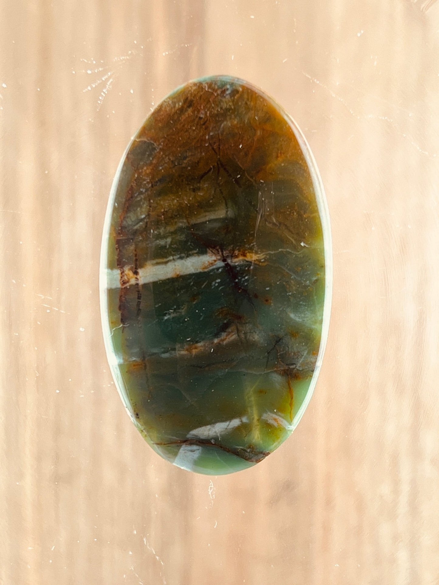 Jaspe Larsonite n°4 (4,5cm x 2,5cm) - Solyluna Macramé