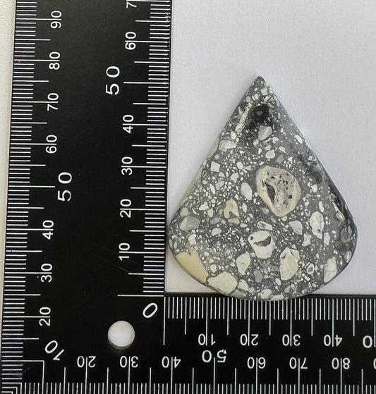 Jaspe Maligano n°1 (5,3cm x 4,7cm) - Solyluna Macramé