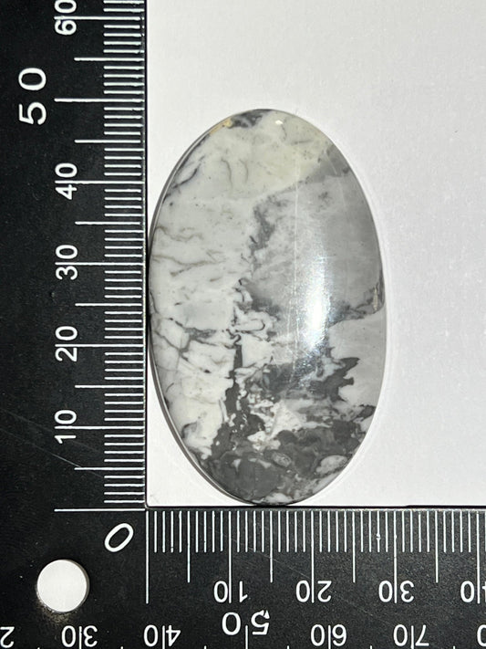 Jaspe Maligano n°3 (4,7cm x 2,8cm) - Solyluna Macramé