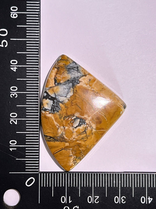 Jaspe Maligano n°5 (4,3cm x 3,3cm) - Solyluna Macramé