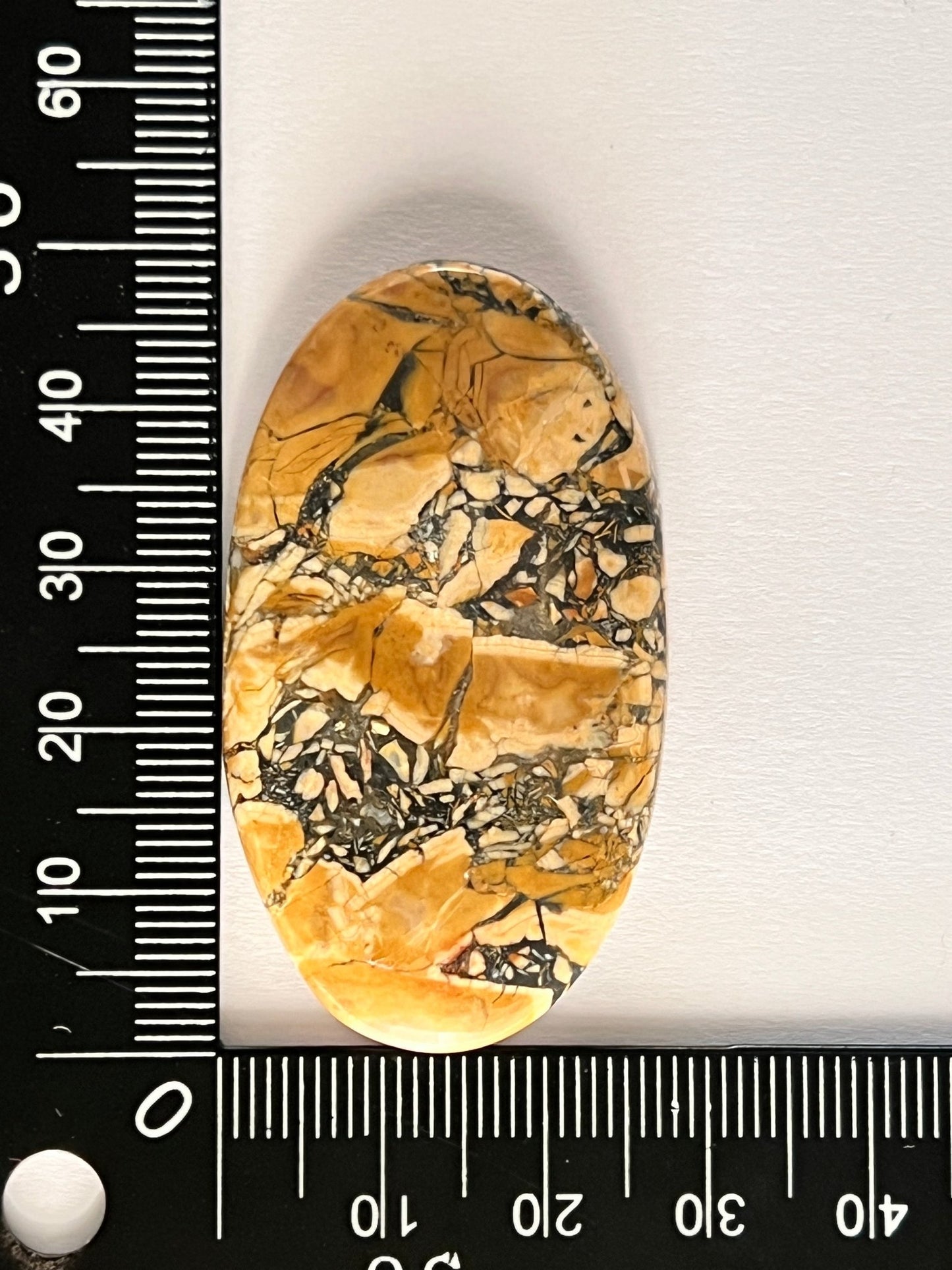 Jaspe Maligano n°5 (4,9cm x 2,8cm) - Solyluna Macramé