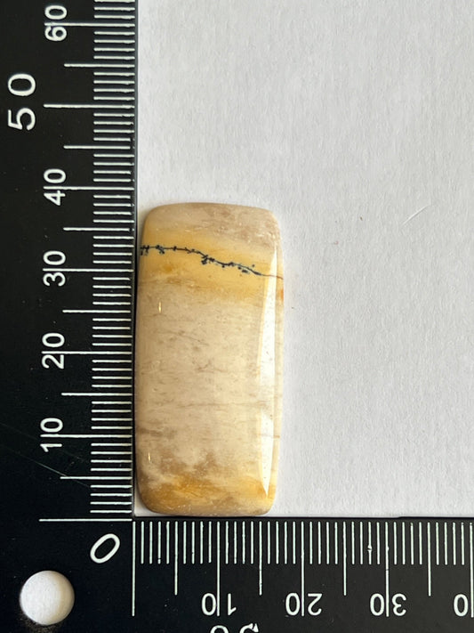 Jaspe Mokaïte Brechique n°1 (3,8cm x 1,7cm) - Solyluna Macramé