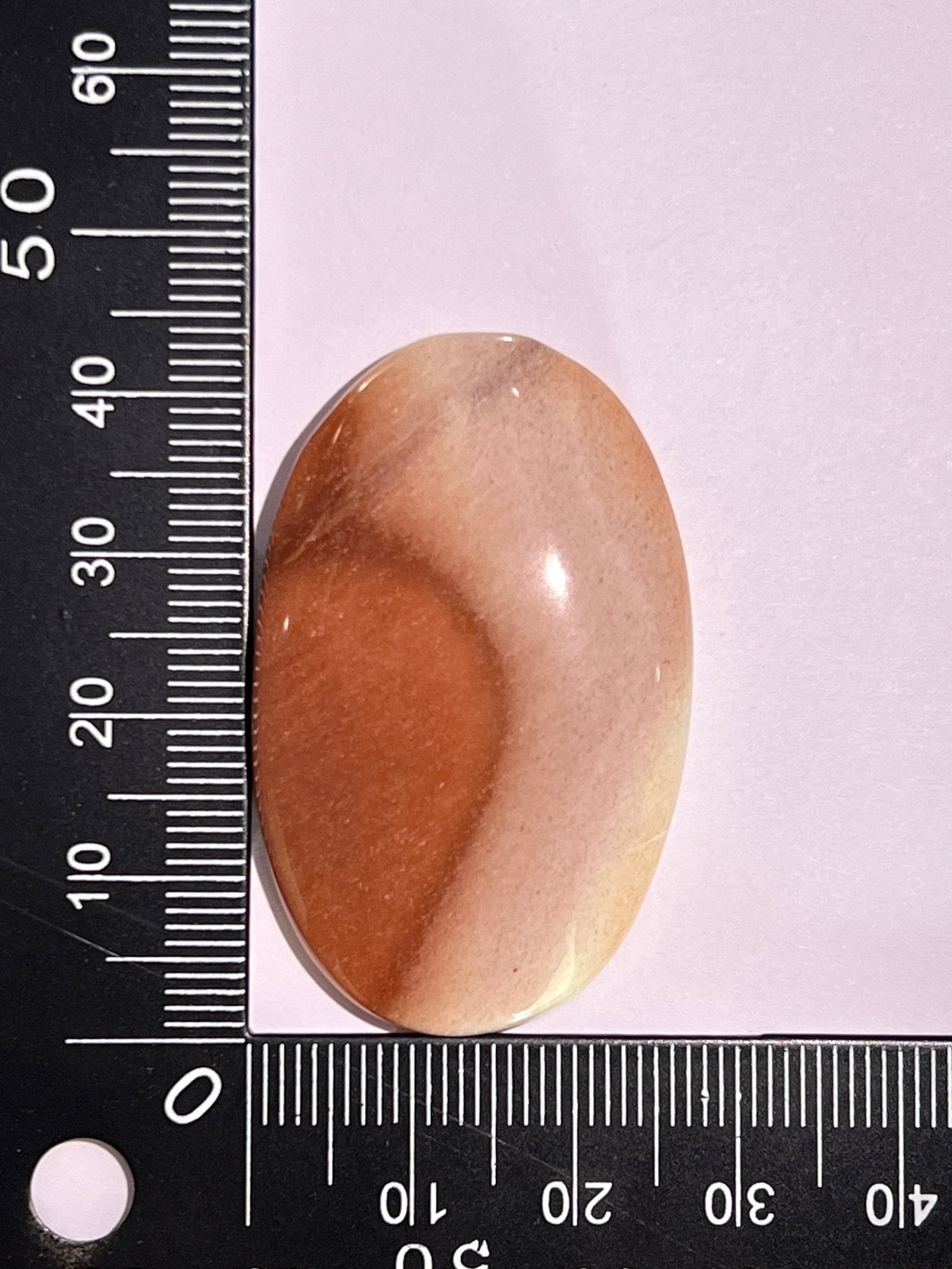 Jaspe Mokaïte n°2 (4,3cm x 2,7cm) - Solyluna Macramé