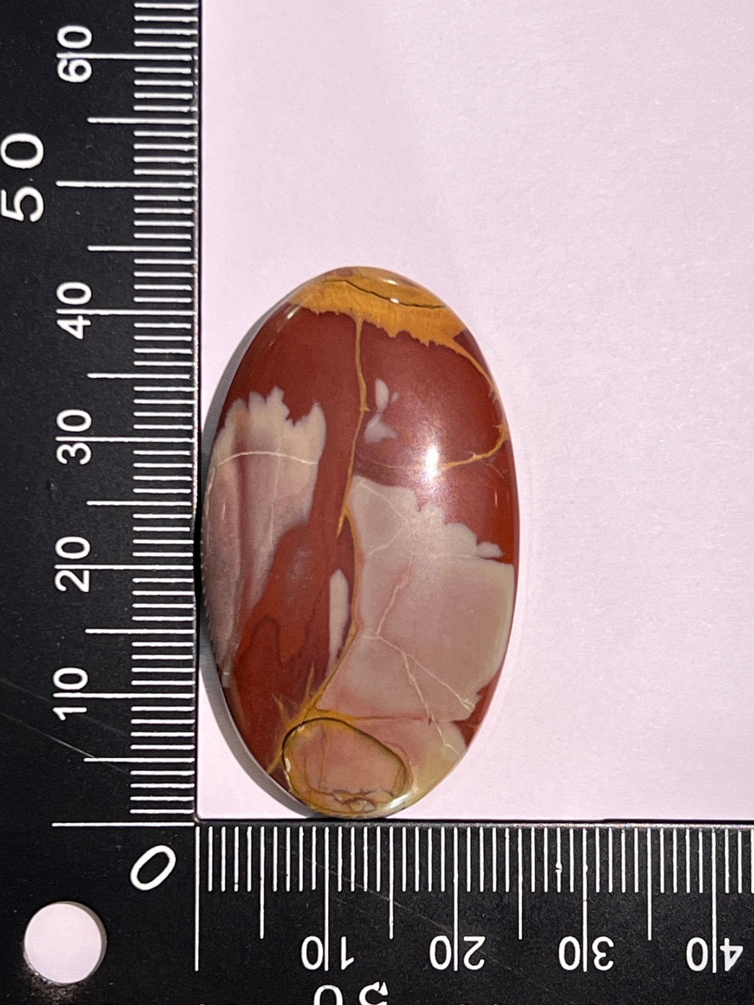 Jaspe Noreena n°5 (4,3cm x 2,5cm) - Solyluna Macramé