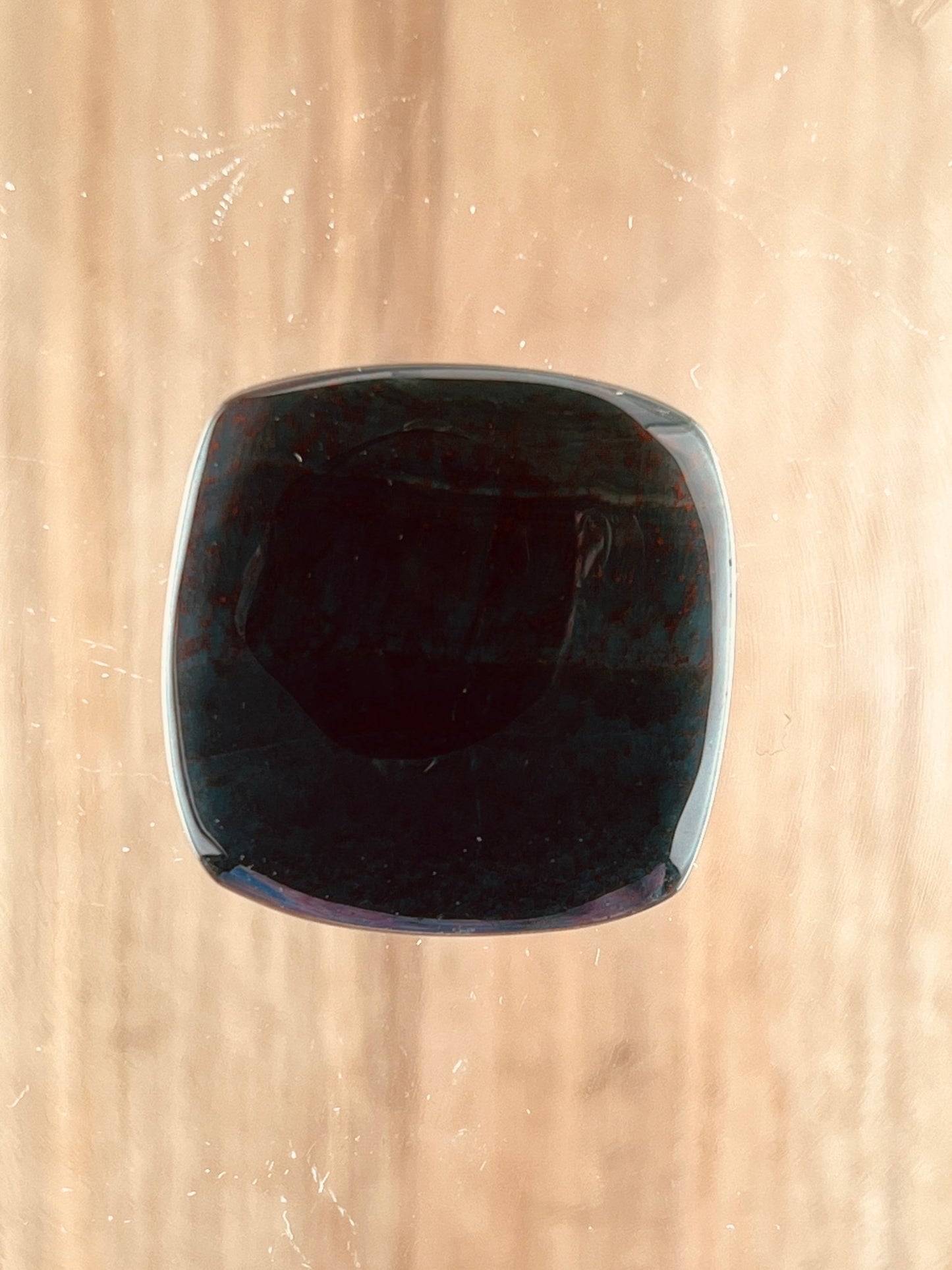 Jaspe Océan n°1 (3cm x 3cm) - Solyluna Macramé