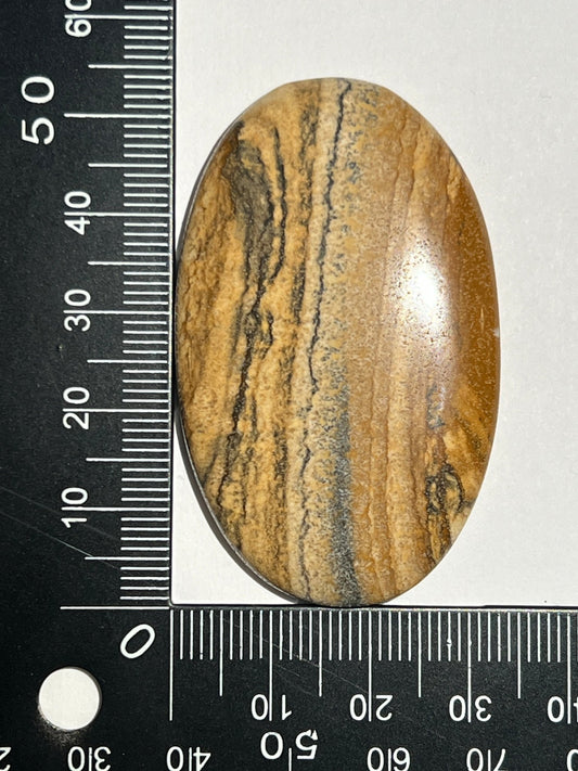 Jaspe Paysage n°1 (5,3cm x 3,2cm) - Solyluna Macramé