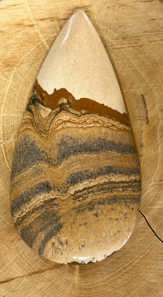 Jaspe Paysage n°4 (8,7cm x 4,5cm) - Solyluna Macramé