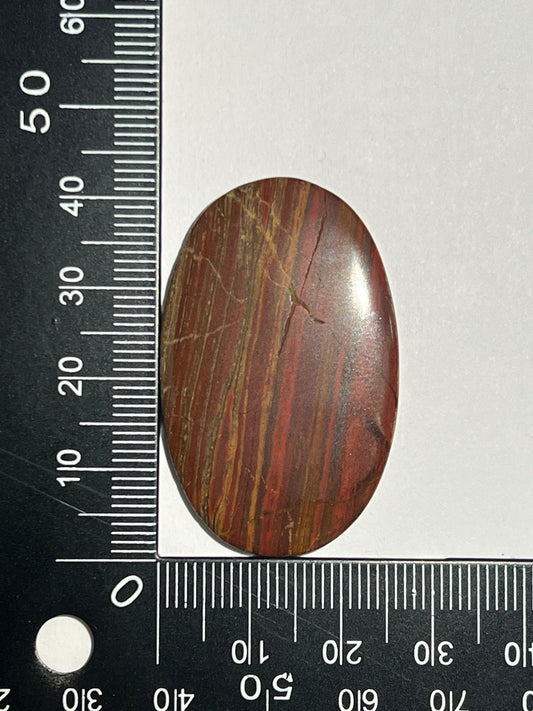 Jaspe Peau De Serpent n°5 (4,2cm x 2,5cm) - Solyluna Macramé