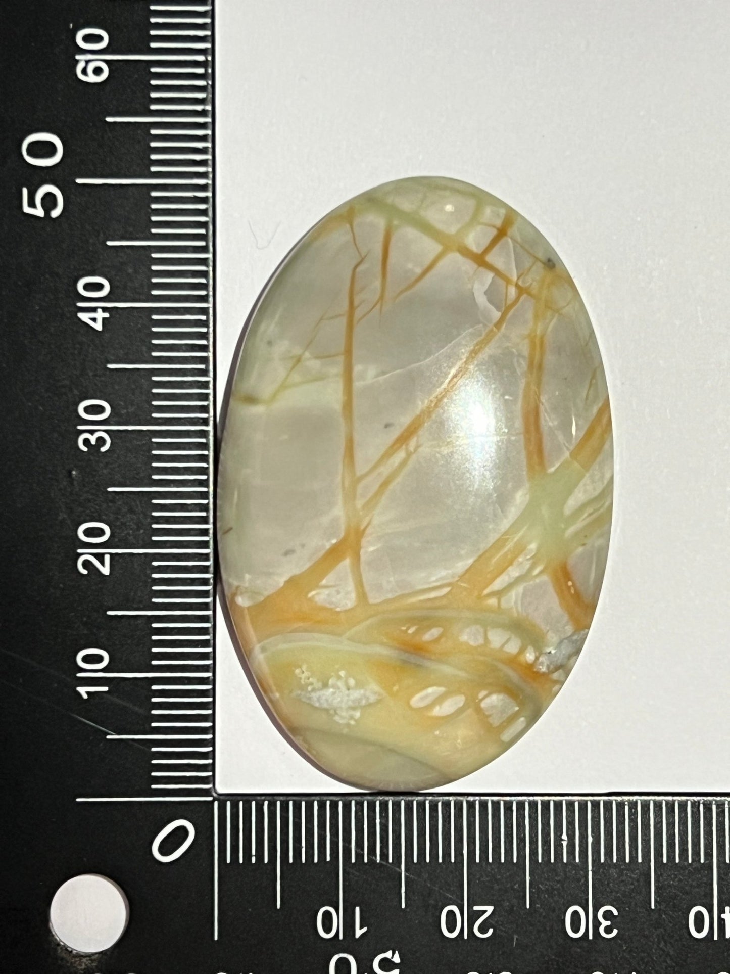 Jaspe Picasso n°4 (4,9 cm x 3,1 cm) - Solyluna Macramé