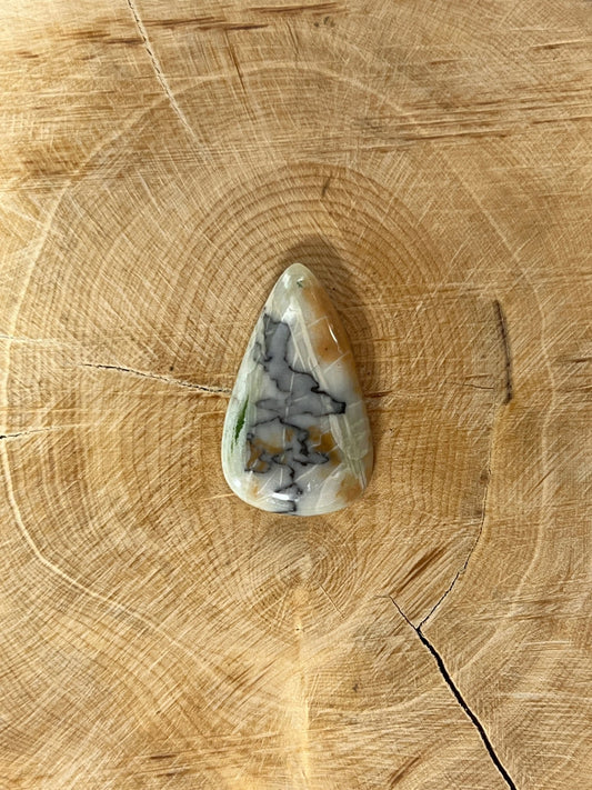 Jaspe Picasso n°3 (2,6cm x 1,5cm) - Solyluna Macramé