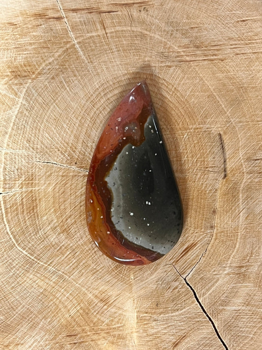 Jaspe Polychrome n°3 (4,2cm x 2,1cm) - Solyluna Macramé