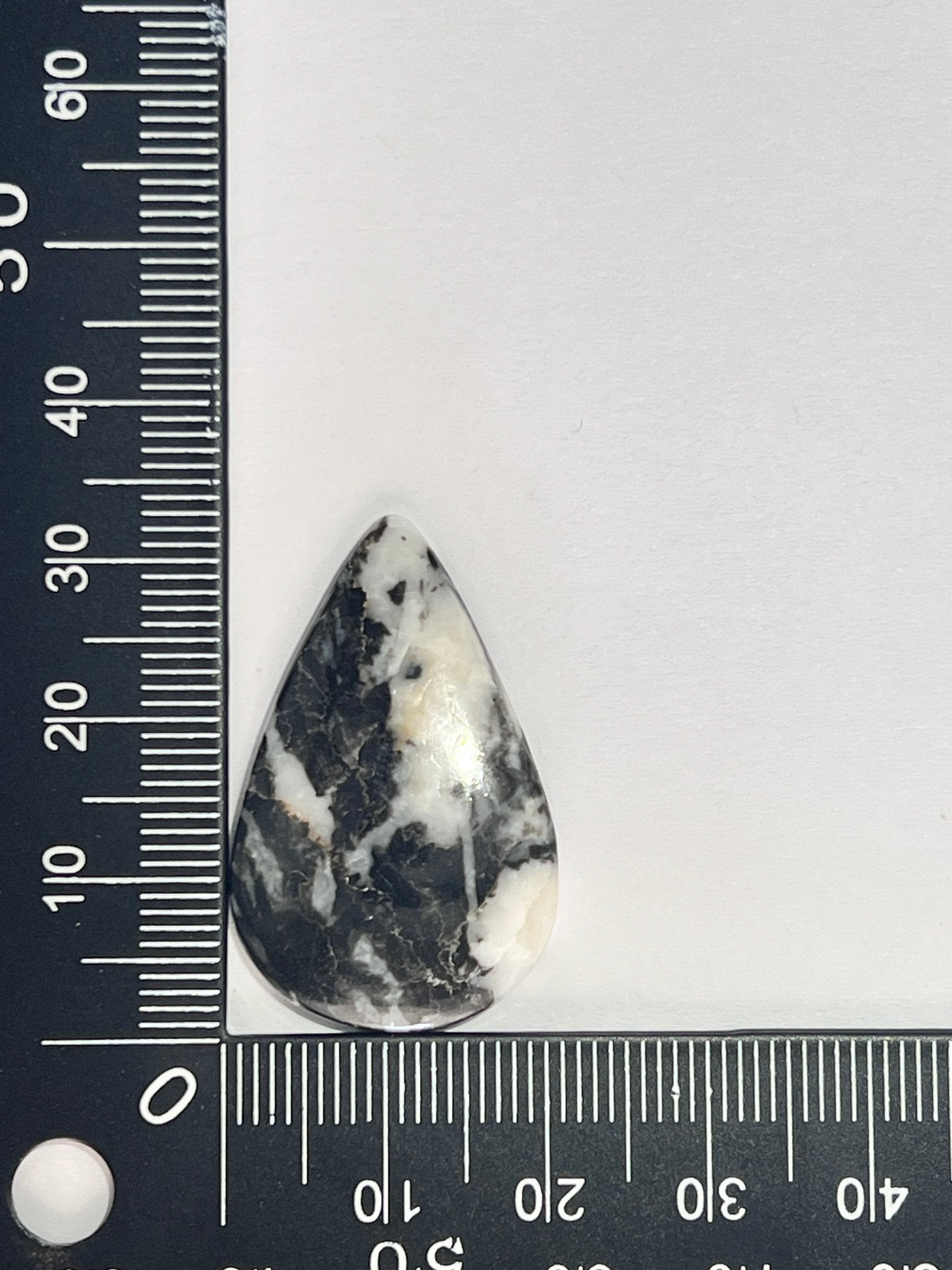 Jaspe zèbre n°3 (3,3cm x 2,1cm) - Solyluna Macramé