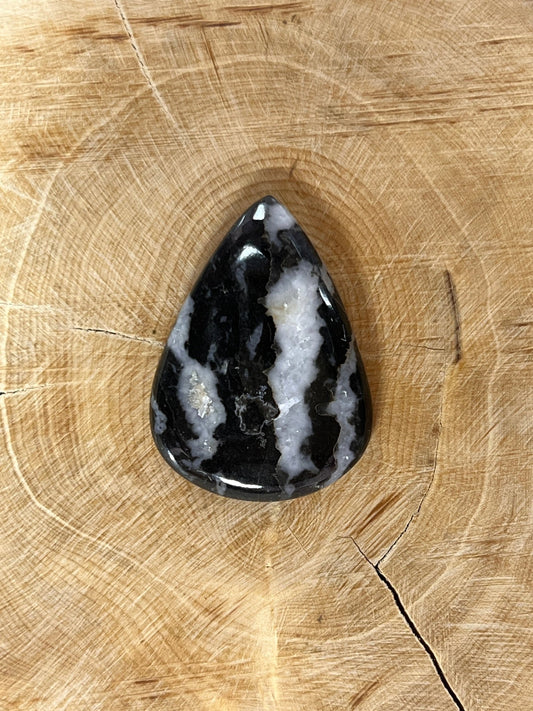 Jaspe zèbre n°3 (3,4cm x 2,5cm) - Solyluna Macramé