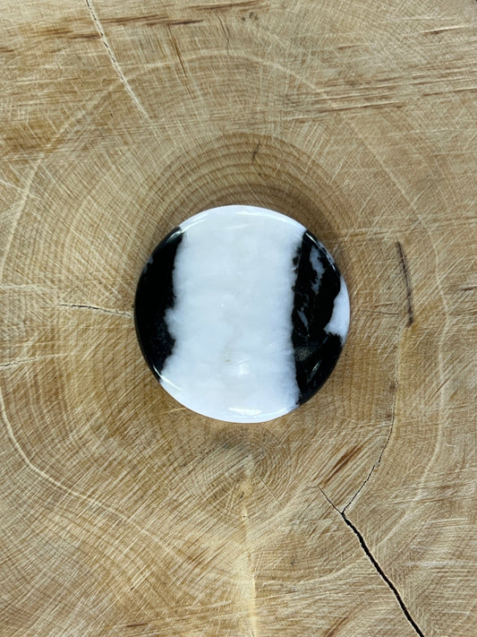 Jaspe zèbre n°4 (2,6cm de diamètre) - Solyluna Macramé