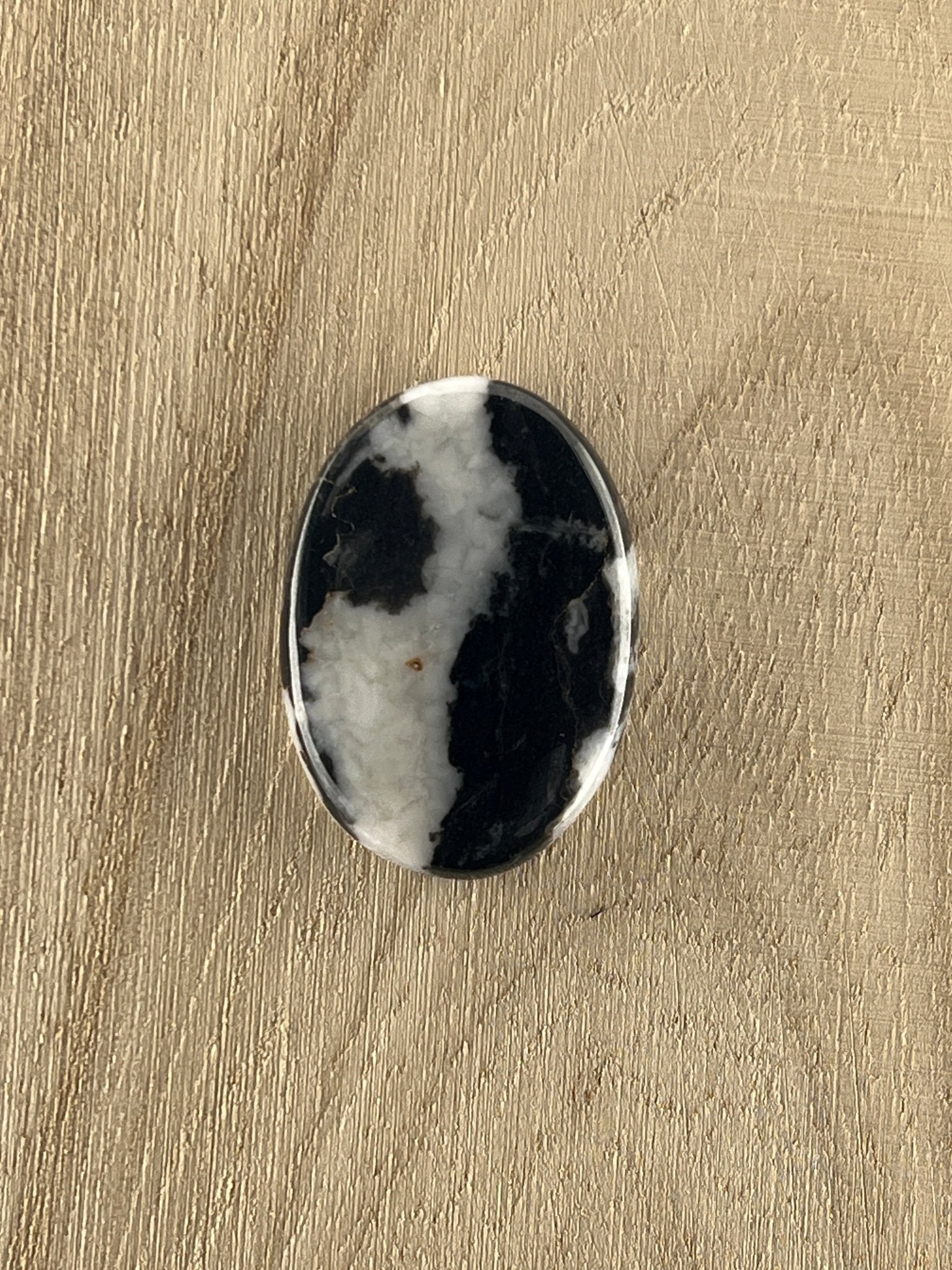 Jaspe zèbre n°4 (3,2cm x 2,2cm) - Solyluna Macramé