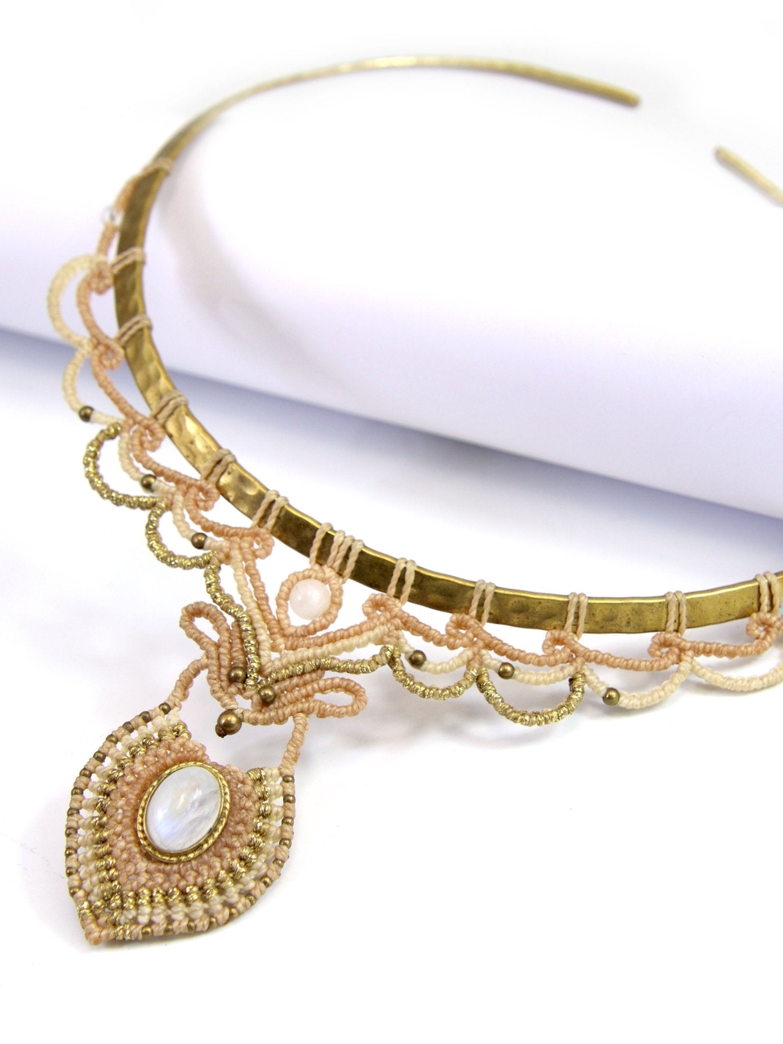 Kit DIY collier "Cléo" + Vidéo - Solyluna Macramé