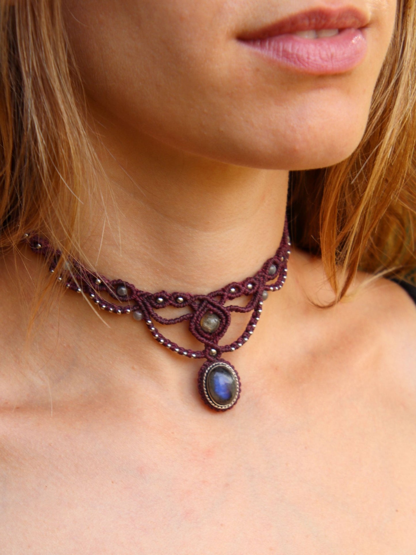 kit DIY collier "Sarah" + Vidéo - Solyluna Macramé
