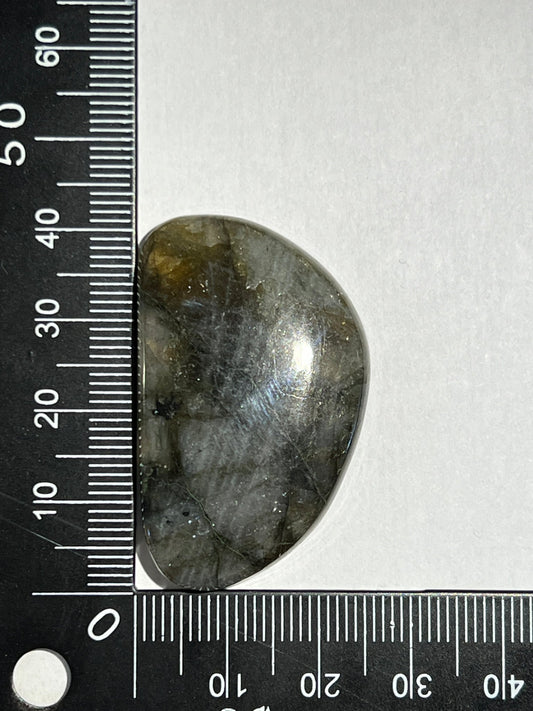 Labradorite Bleue n°1 (4,2cm x 2,4cm) - Solyluna Macramé