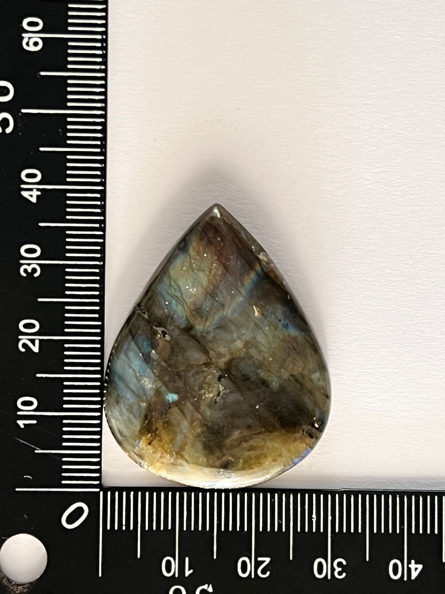 Labradorite n°1 (3,6cm x 3cm) - Solyluna Macramé